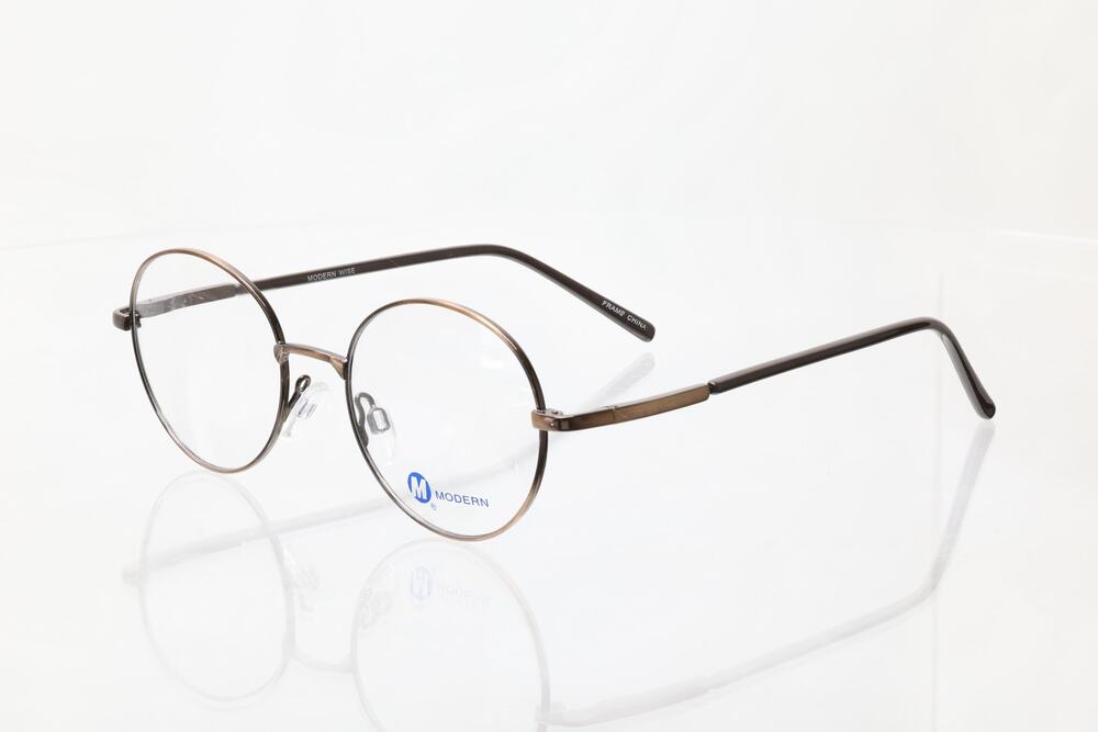 Modern Wise Ant. Brown 50-18-140mm Eyeglass FRAMES ONLY - NEW/WITHOUT TAGS